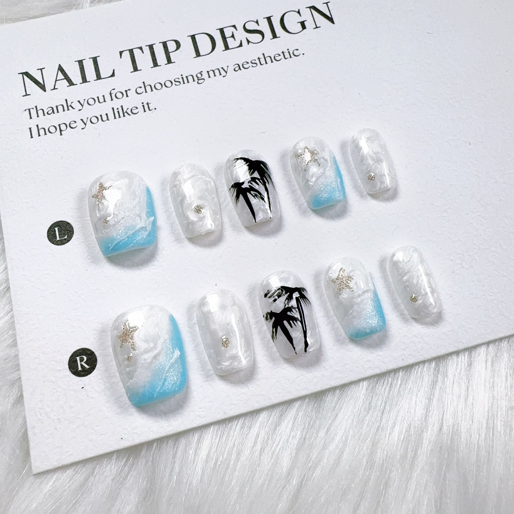 Cat Eye Series Handmade Wearable Nails Collection - Glittering and Bright Luxury Nail Art Handmade Butterfly Wearable Nails Small Batch