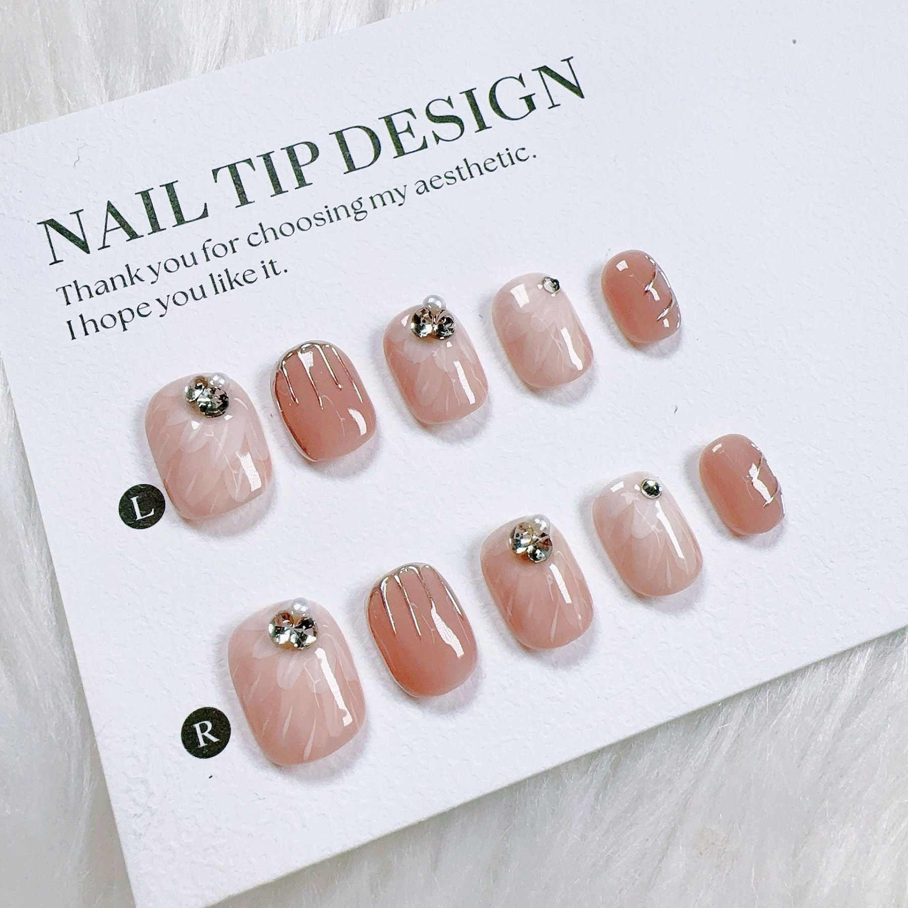Cat Eye Series Handmade Wearable Nails Collection - Glittering and Bright Luxury Nail Art Handmade Butterfly Wearable Nails Small Batch