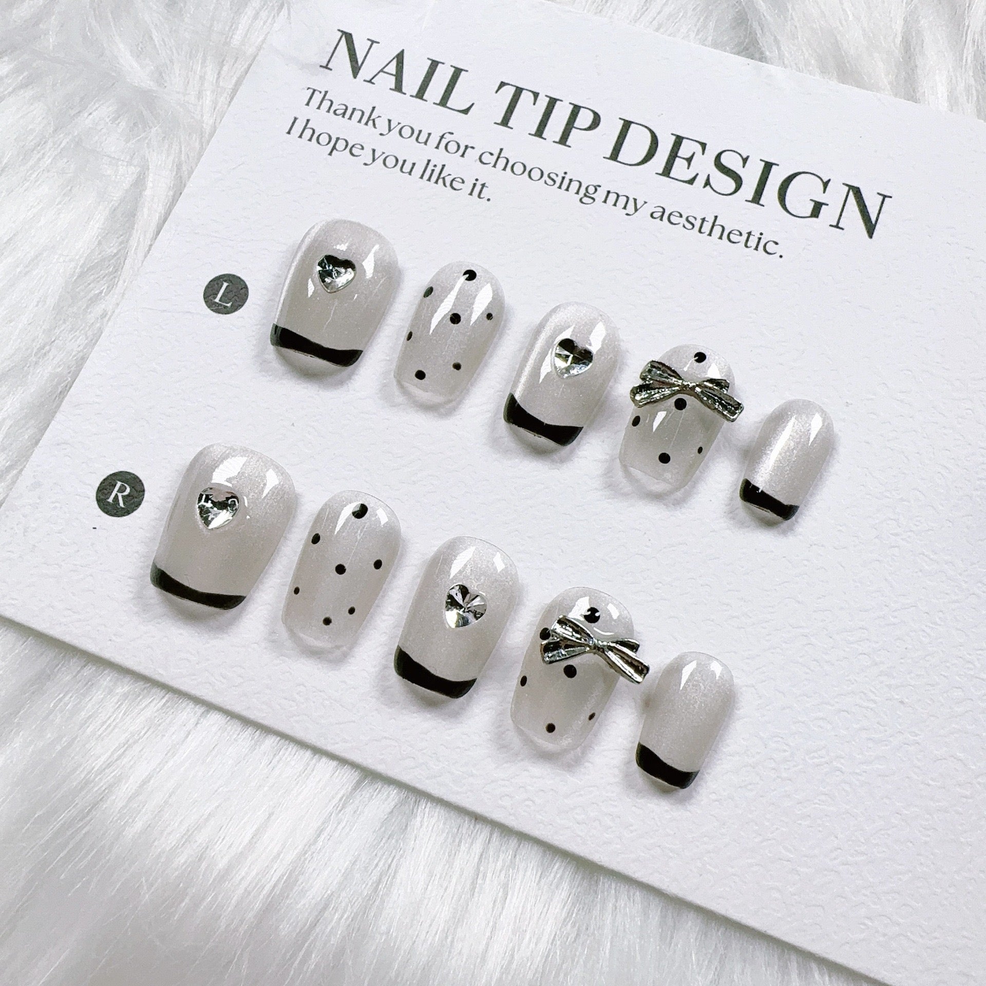 Cat Eye Series Handmade Wearable Nails Collection - Glittering and Bright Luxury Nail Art Handmade Butterfly Wearable Nails Small Batch