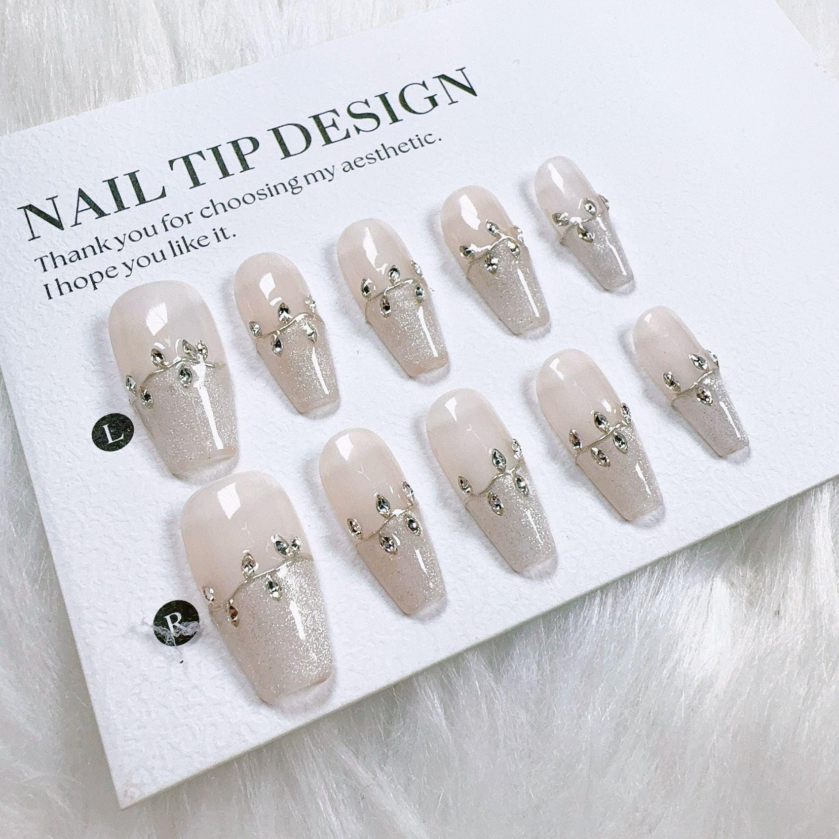 Cat Eye Series Handmade Wearable Nails Collection - Glittering and Bright Luxury Nail Art Handmade Butterfly Wearable Nails Small Batch