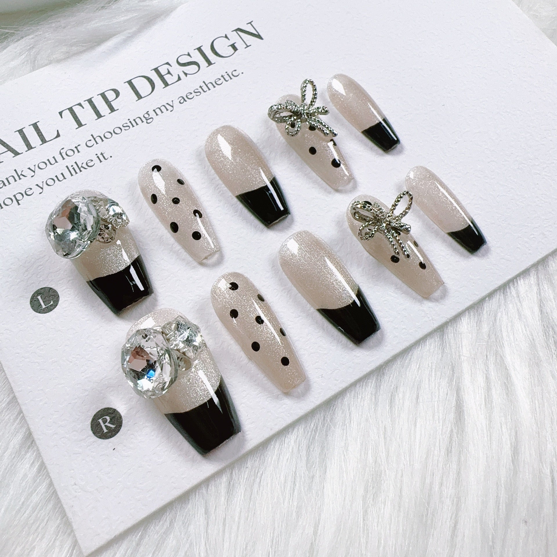 Cat Eye Series Handmade Wearable Nails Collection - Glittering and Bright Luxury Nail Art Handmade Butterfly Wearable Nails Small Batch
