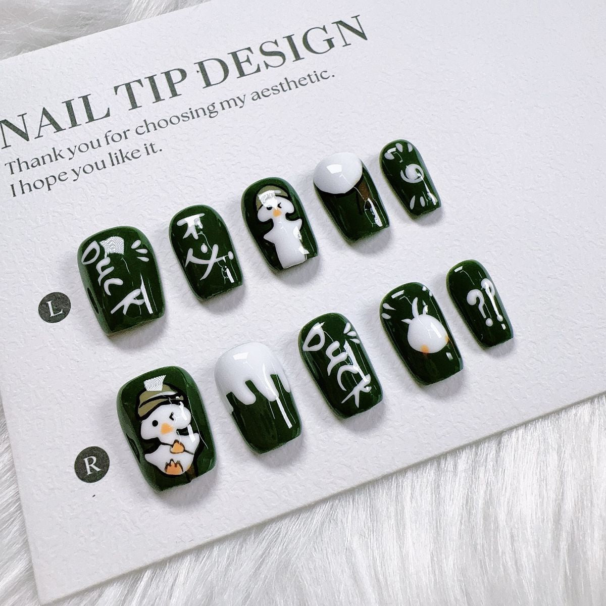 Cartoon collection of handmade fake nails. Wholesale manicure accessories suitable for daily use. Healthy and environmentally friendly.
