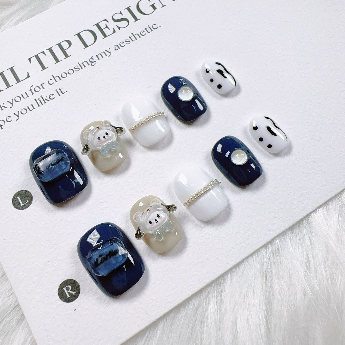 Cartoon collection of handmade fake nails. Wholesale manicure accessories suitable for daily use. Healthy and environmentally friendly.