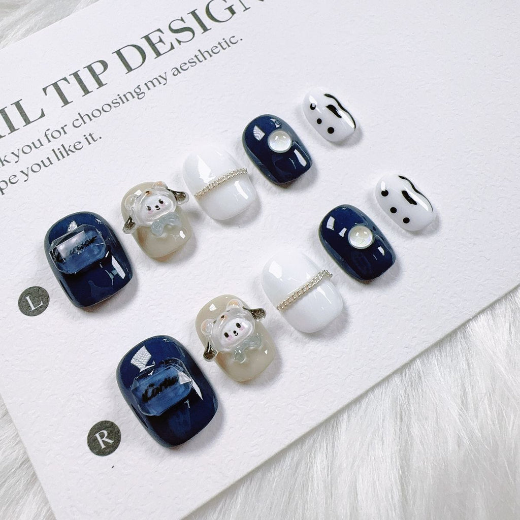 Cartoon collection of handmade fake nails. Wholesale manicure accessories suitable for daily use. Healthy and environmentally friendly.