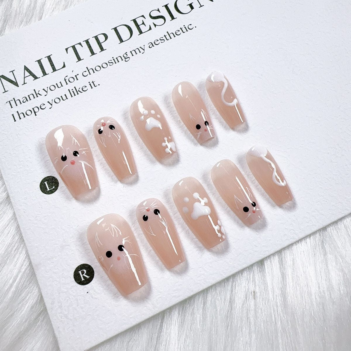 Cartoon collection of handmade fake nails. Wholesale manicure accessories suitable for daily use. Healthy and environmentally friendly.
