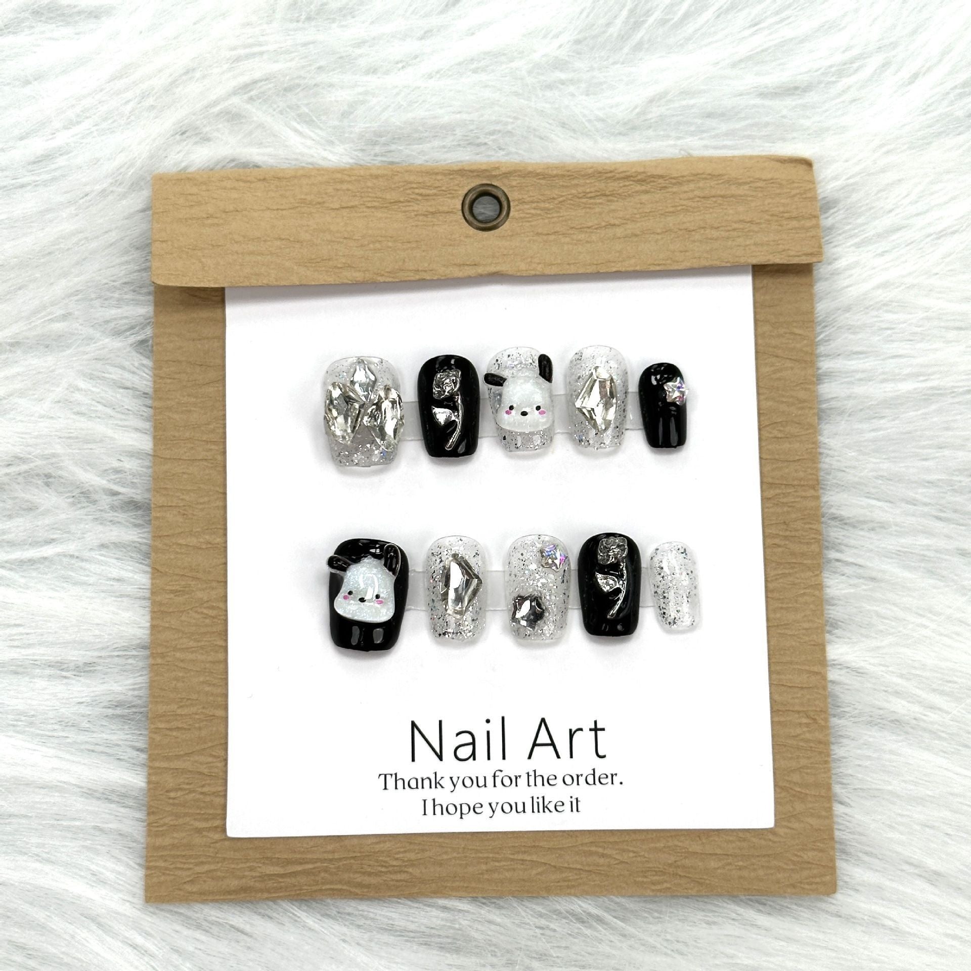 Cartoon collection of handmade fake nails. Wholesale manicure accessories suitable for daily use. Healthy and environmentally friendly.